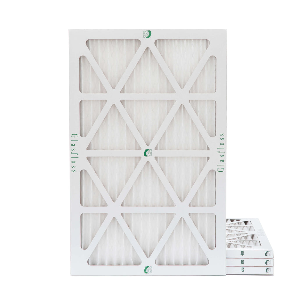Glasfloss ZL 16x24x1 MERV 10 Pleated AC Furnace Air Filters. Box of 4. Exact Size: 15-1/2 x 23-1/2 x 7/8